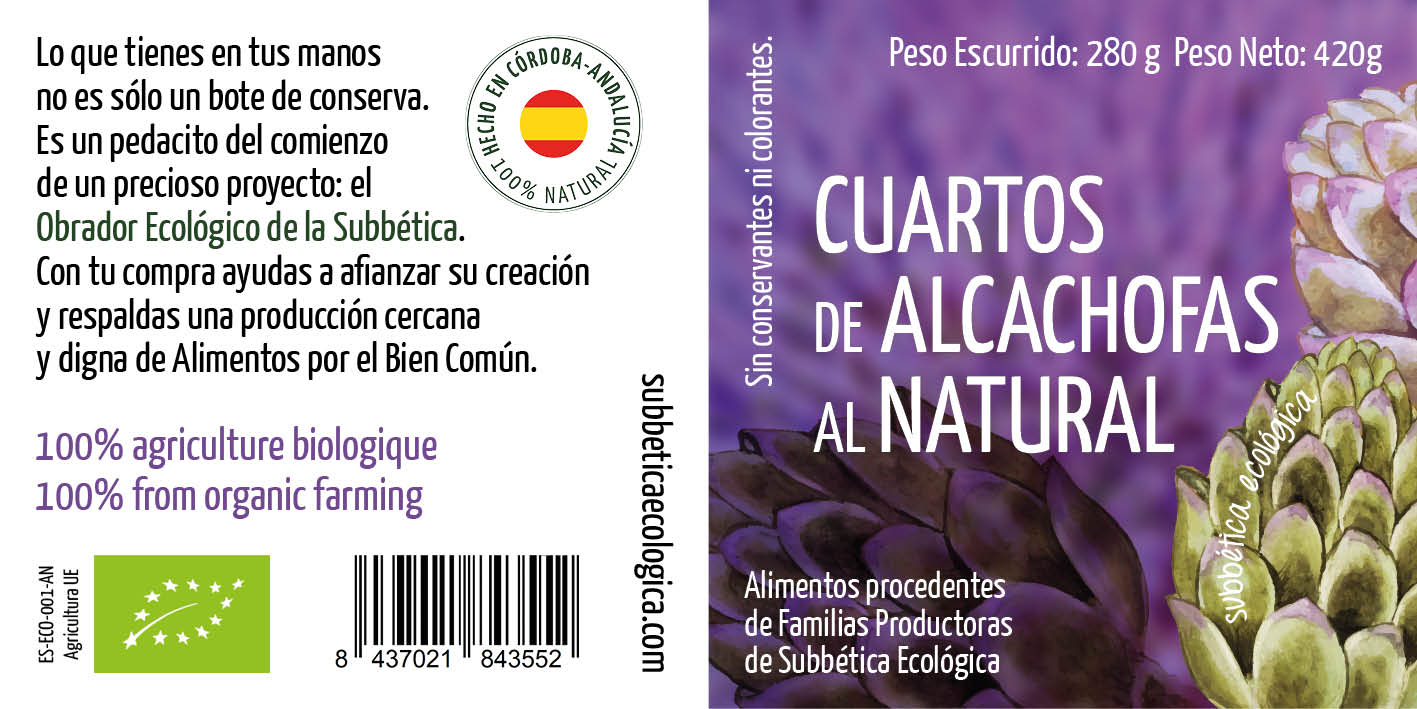 Alcachofas al natural