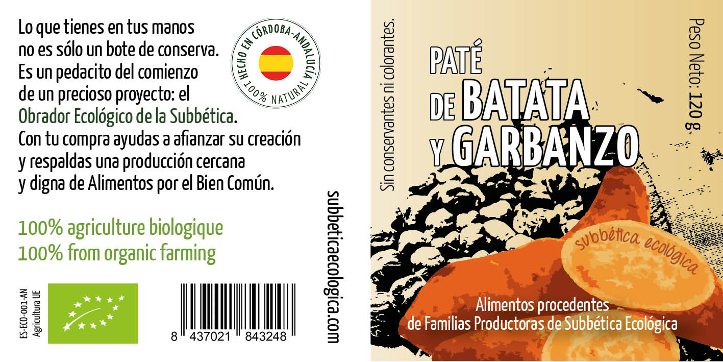 Paté de Batata y Garbanzos